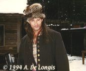 Anthony on the winter set of Hawkeye
