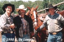 Anthony with members of the cast