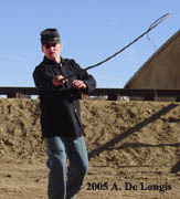 Sargeant Major Anthony throwing a reverse vertical