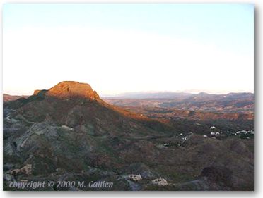 the morning view of our backyard in Sierra Cabrera