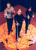 Anthony, Ramon Martinez & Jeannette Acosta-Martinez on floor of La Verdadera Destreza