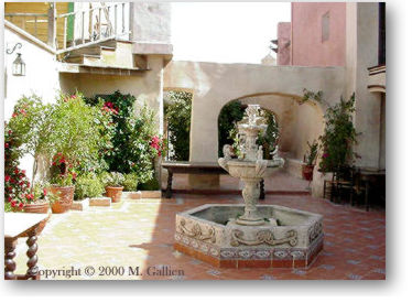 Rose Courtyard view towards entrance