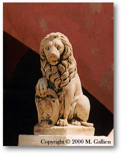 Lion on the staircase