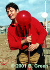 Anthony sets balloons