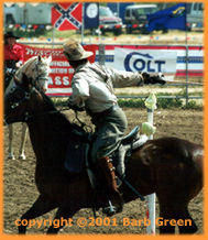Anthony performs as  Australian Light Horseman