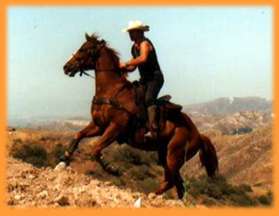 Anthony and Latigo coming up the hill