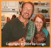 Anthony and Mary with an Indalo ribeye steak