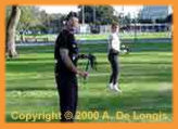 Anthony and Mary prepped for their bullwhip duet